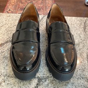 Franco Sarto patent leather loafers